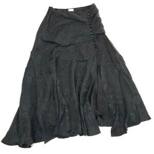 Aritzia Le Fou Wilfred Tango 100% Silk Tulip Skirt Size 2 Black ($198)